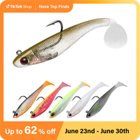 TRUSCEND Easy Catch Pre-Rigged Soft Lures, Unique Vibrating Swim Action and Trembly Sinking Move for More Bites, Amazing Soft...