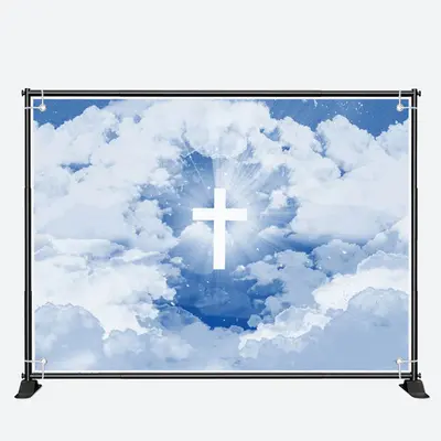 Holy Light Blue Sky And White Cloud Backdrop - Aperturee