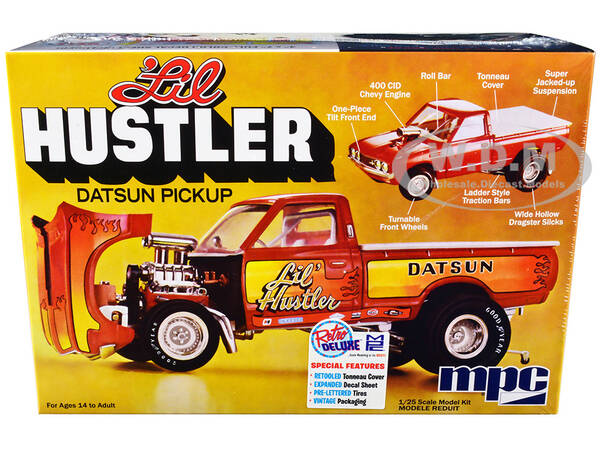 Skill 2 Model Kit 1975 Datsun Pickup Truck Lil Hustler 1/25 Scale Model by MPC