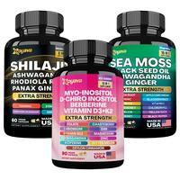 Hormone Vitality Trio - Zoyava Myo-Inositol, Sea Moss, & Shilajit Supplements - All-in-One Multivitamin with Extra Strength I...
