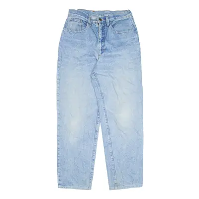 GUASHAR Jeans Blue Denim Relaxed Tapered Womens W26 L29