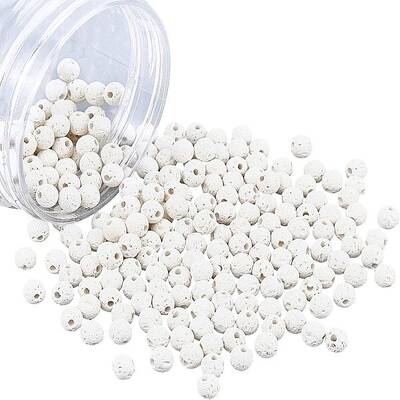 Natural Lava Rock Round Beads