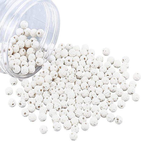 Natural Lava Rock Round Beads
