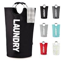 90L Laundry Basket, Waterproof Laundry Hamper, Laundry Bag with Padded Handles, Clothes Hamper Stands Up Well, Collapsible La...