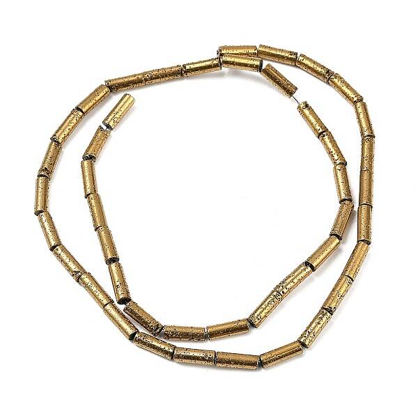Electroplated Natural Lava Rock Beads Strands
