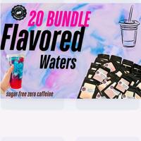 BULK 20 FLAVORED WATERS ZERO CAFFEINE PER ORDER. KID FRIENDLY ZERO CAFFEINE SUGAR FREE SWEETENED WITH SUCRALOSE Drink