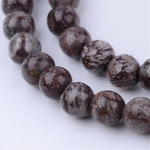 Natural Snowflake Obsidian Beads Strands