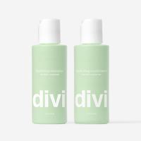 Divi Travel-Sized Hydrating Duo for Normal to Thicker Hair, Shampoo & Conditioner Set with Deep Moisture, 2 x 50ml - 1 Pack H...