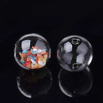 Handmade Blown Glass Globe Beads