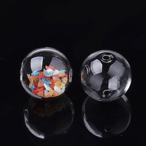 Handmade Blown Glass Globe Beads