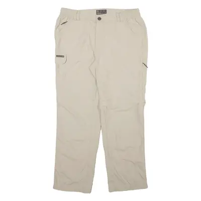 COLD TECH Detachable Legs Mens Trousers Beige Regular Straight W32 L28
