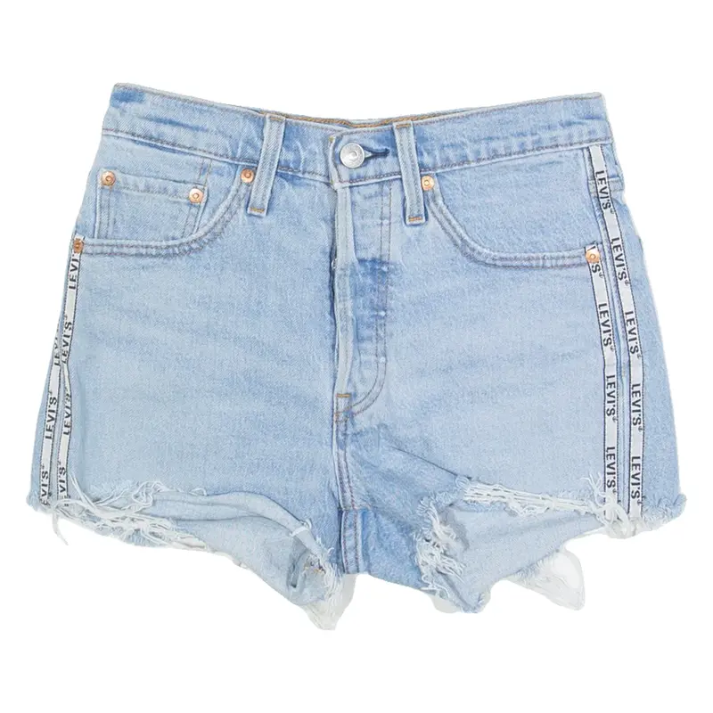 LEVI'S 501 Womens Denim Shorts Blue XS W24