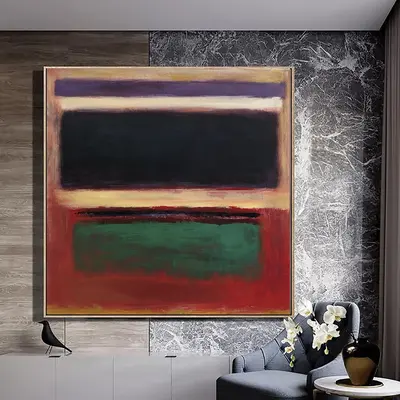 Mark Rothko Paintings On Canvas Abstract Expressionist Art Textured Painting Modern Handmade Art Rothko Style Wall Art | INSP...