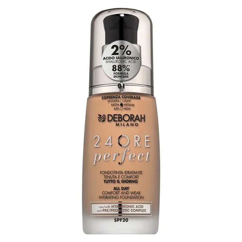 Deborah 24 Hours Perfect Foundation With Hyaluronic Acid 3.3 - Gold