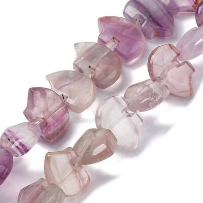 Natural Purple Fluorite Beads Strands
