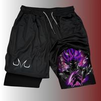 Dragon Ball Z Gym Shorts, Goku Gogeta Shorts, Workout Breathable Comfortable Shorts For Men, Gym Outfits, Anime Lover, Fitnes...