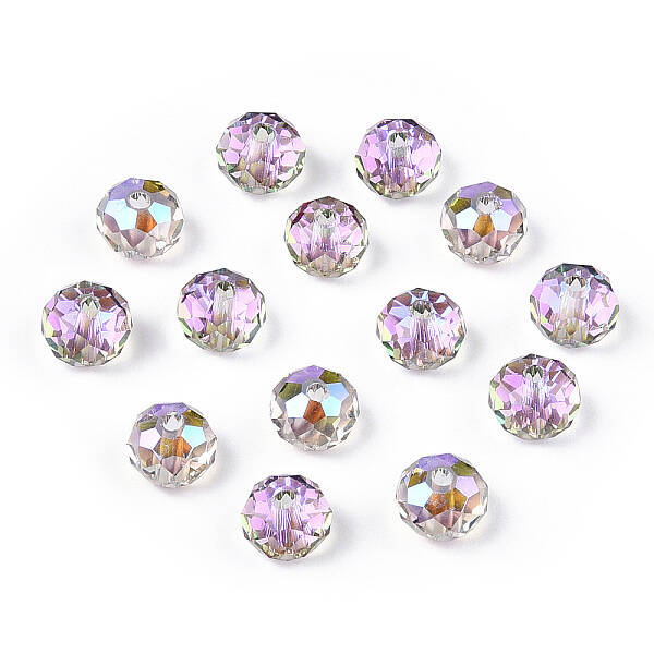 Transparent Electroplate Glass Beads