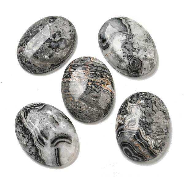 Natural Map Stone Cabochons
