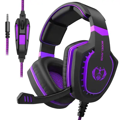 Wired Over-ear Design Gaming Headset, Noise Cancelling Headphone with Microphone, Stereo Sound Gaming Headset for PC, Tablet ...