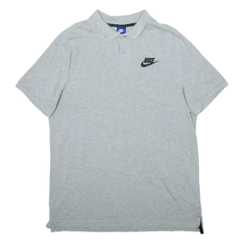 NIKE Mens Polo Shirt Grey XL