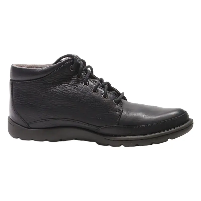 BORN Ankle Boots Black Leather Mens UK 9