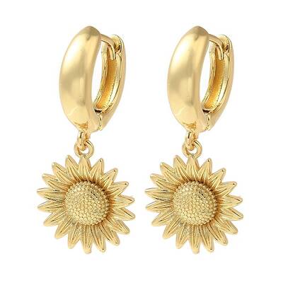 Rack Plating Brass Hoop Earrings