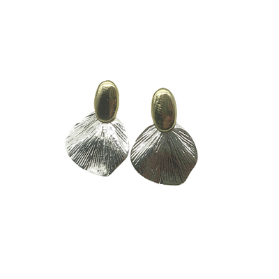 Silver Needle Silver Earrings Fashion Metal Earrings Simple Design Earrings