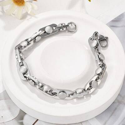 304 Stainless Steel Link Chains Bracelets