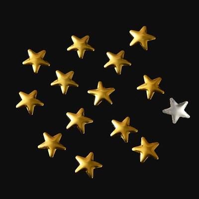 Aluminum Hotfix Iron On Star Studs