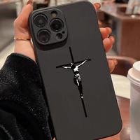 Creative Cross Pattern Phone Case, Anti-drop Decorative Phone Protector Cover, Phone Accessories Compatible with iPhone Serie...