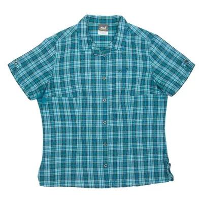JACK WOLFSKIN Womens Shirt Blue Check UK 16