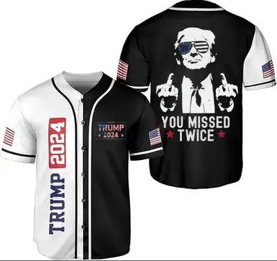 PREMIUM Trump Outlaw President 2024 Coors Banquet Baseball Jersey, You Missed Twice Trump Jersey, Baseball Fans Jersey, Jerse...