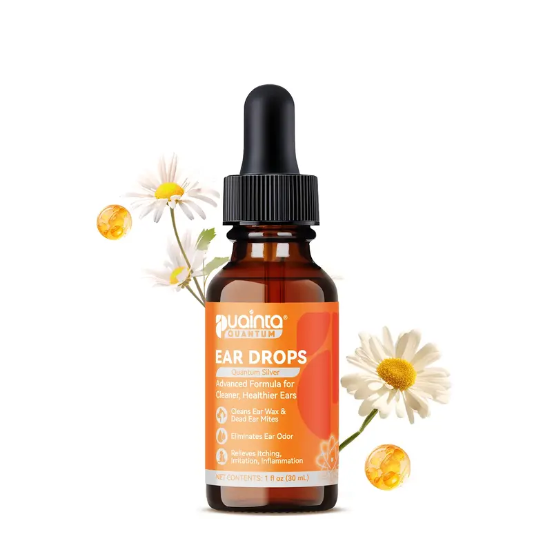 Puainta Ear Cleaner 30ml Dog Ear Infection Treatment, Quantum Silver Ear Drops for Dogs Ear Infection Ear Mites Treatment fo...