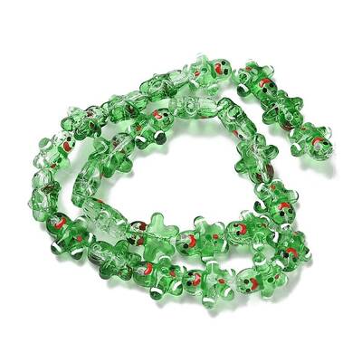 Christmas Handmade Lampwork Beads Strands