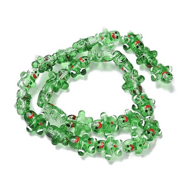 Christmas Handmade Lampwork Beads Strands