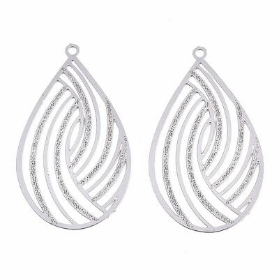 Non-Tarnish 304 Stainless Steel Filigree Pendants