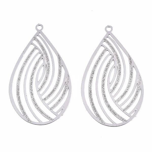 Non-Tarnish 304 Stainless Steel Filigree Pendants