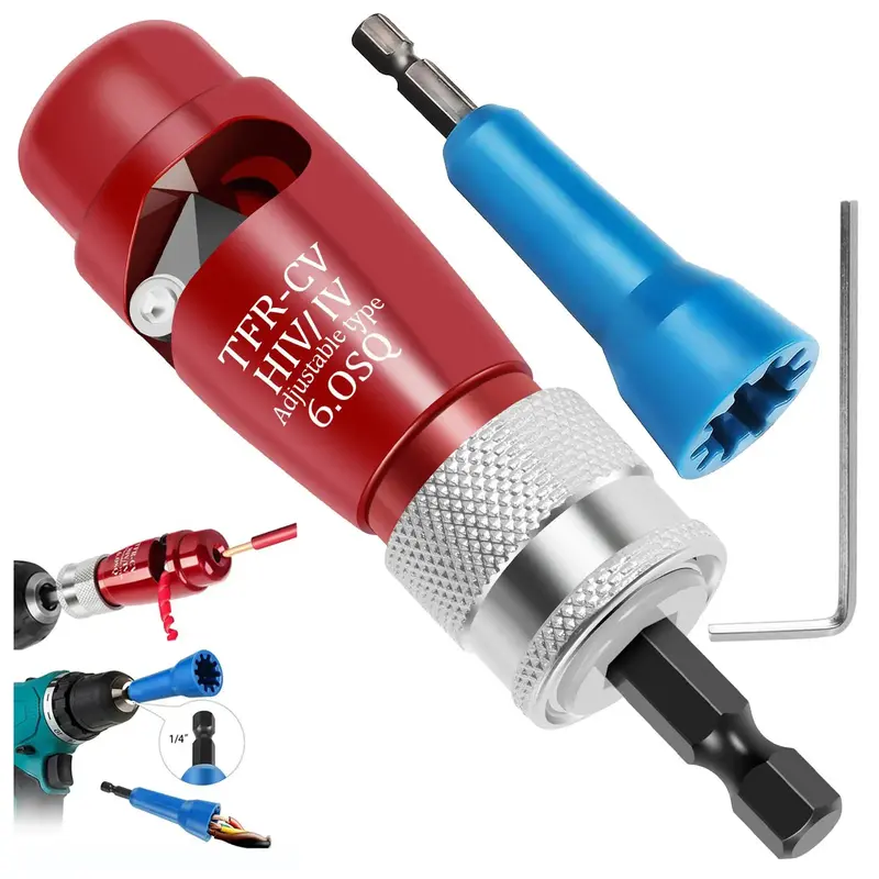 Electric Wire Stripping & Twisting Tool Set, Wire Stripper for Drill, Professional Electrician Tool Set, Drill Wire Stripper ...