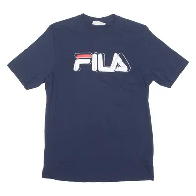 FILA Mens T-Shirt Blue Crew Neck M