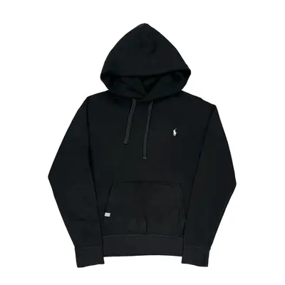 Ralph Lauren Hoodie - Medium Black Cotton Blend