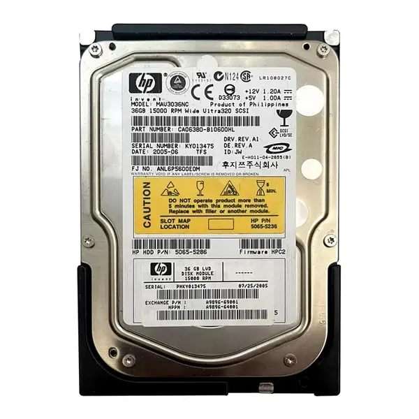 A9896-69001 HP 36.4GB Ultra-320 SCSI 15000 3.5-inch Hard Drive