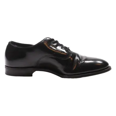 BROOKS BROTHERS Derby Shoes Black Leather Mens UK 7