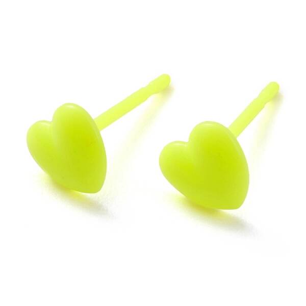 Eco-Friendly Plastic Stud Earrings