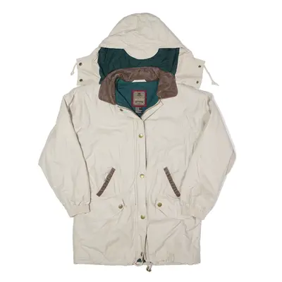 VENTURA Insulated Parka Coat Beige 90s Womens M