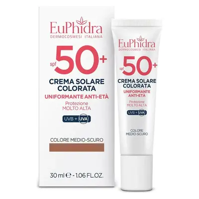 Euphidra Tinted Even-Tone Anti-Aging Sunscreen SPF 50+ Medium Dark Shade 30 ml