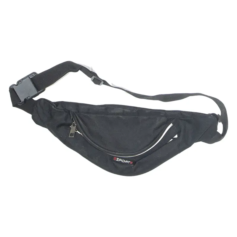 Sport Mens Bum Bag Black 90s