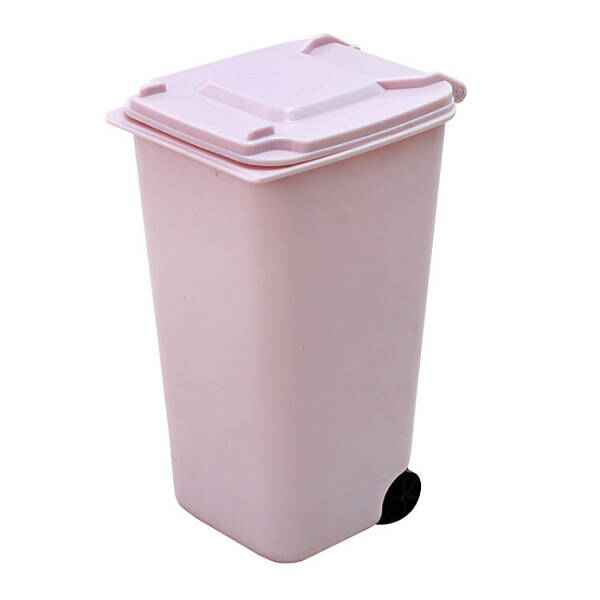 Mini Trash Can Shape Plastic Multi-function Pen & Pencil Holders