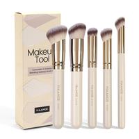 MAANGE Angled Concealer Brush Set, 5 Counts/set Versatile Soft Makeup Brushes, Brushes with Soft Bristles, Makeup Brushes Set...