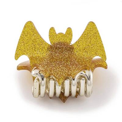 Halloween Bat Acrylic Claw Hair Clips for Women Girls