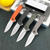 Compact D2 Steel Folding Pocket Knife with Nylon Fiber Handle Outdoor Survival EDC Tool Camping Knives